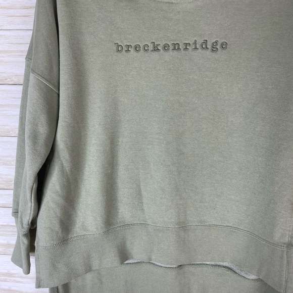 Outfitter Trading Performance Muted Sage Green Funnel Neck Sweater - Picture 4 of 5